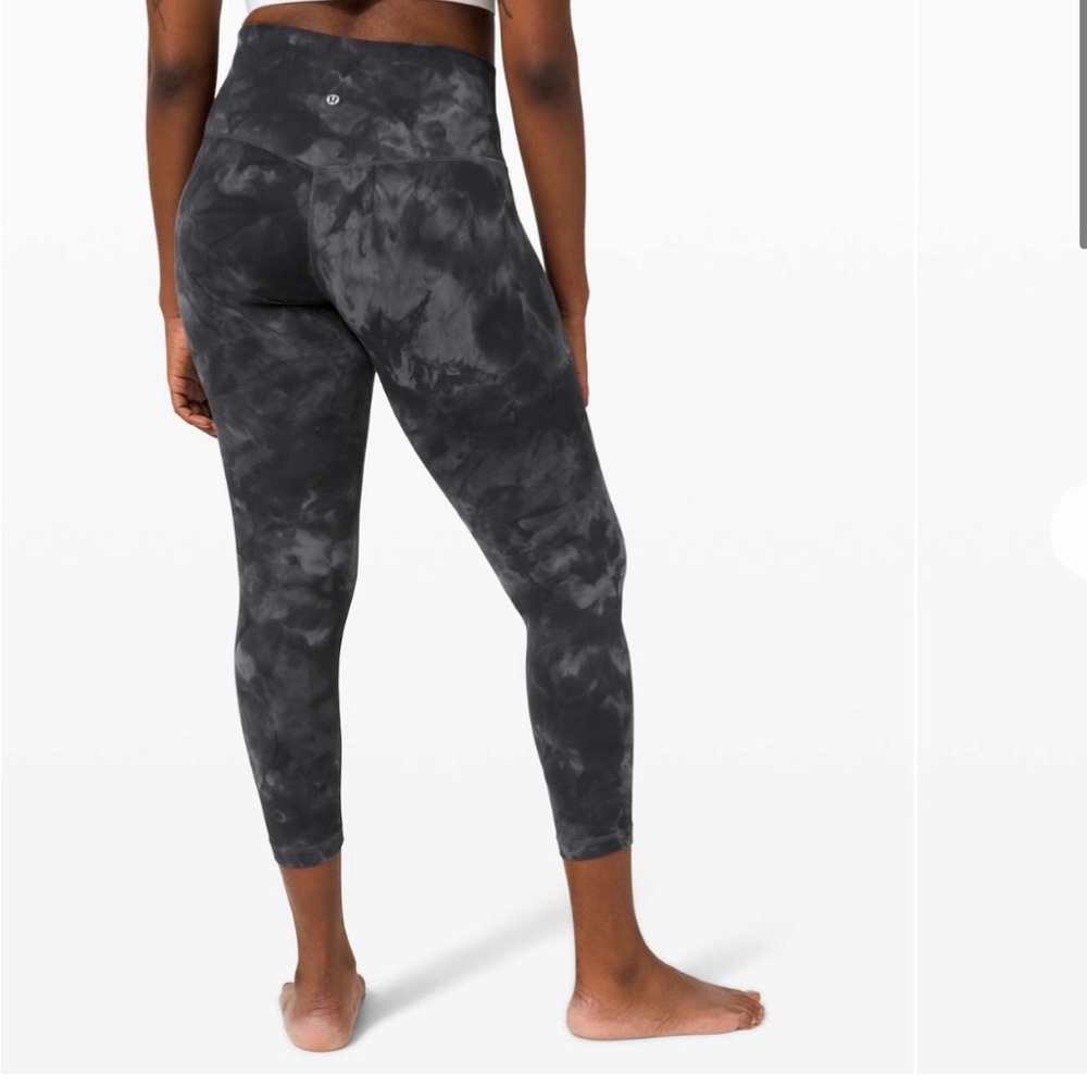 Lululemon Align Legging Pants 25" Diamond Dye, Grey, Size 4, EUC